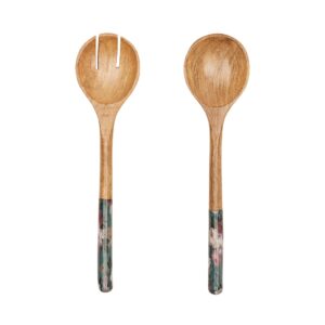 Mangowood Servers - Green Floral